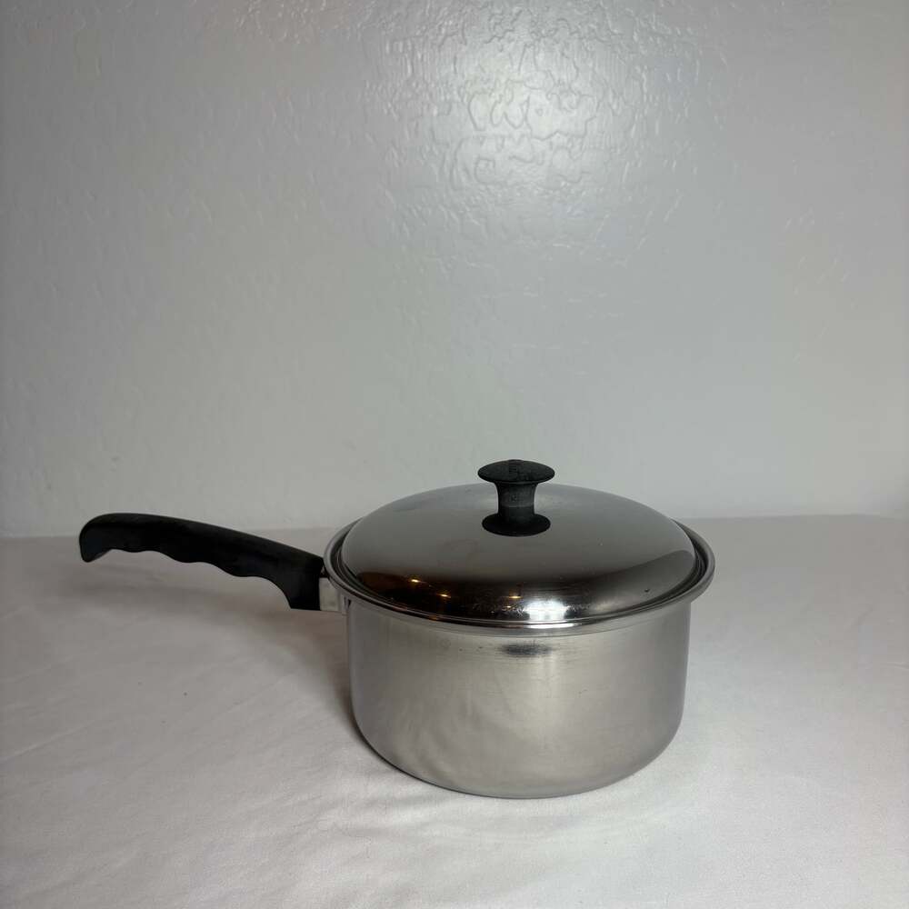 Vintage Vollrath Lo-Heet Stainless Steel Sauce Pan & Lid 2 QT Cookware USA